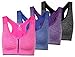 ohlyah Women's Zipper Front Closure Sports Bra Racerback Yoga Bras