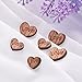 400 Pieces Wooden Love Hearts Natural Ornaments Crafts Decor Rustic Wooden Pattern Love Heart Wedding Table Decoration Crafts (Color 1)