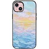 CASETiFY Impact Case for iPhone 15 Plus [8.2ft 4X Military Grade Drop Protection/Compatible with Magsafe] - Atlantic Ocean Sunrise - Clear Black