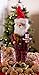 Clever Creations Traditional Wooden Pajama Santa Christmas Nutcracker Collectible Mr. Claus in PJs | Festive Holiday Décor | Holding Milk, Cookies, and Teddy Bear | 100% Wood | 12