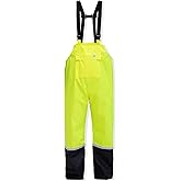 RainRider Rain Bib Pants for Men Women 150D Oxford Safety Trousers Heavy Duty Waterproof Work Pants Rip-Stop Overalls