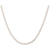 IVY TAILI Tennis Necklaces for Women Dainty 14K Gold Plated Diamond Tennis Choker Necklace Sparkly Rhinestone Necklace Bling Cubic Zirconia Necklace Tennis Chain for Women Men