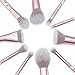 Jessup makeup brush set,Professional Makeup Brushes,Eye Brush Powder brush,Highlight,Blush Brush, Contour Brush,Fiber bristles,Plastic Handle Brush set Pink T260