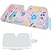 Flower Drawing Pretty in Light Pink Front Windshield Sun Shade - Accordion Folding Auto Sunshade for Car Truck SUV - Blocks UV Rays Sun Visor Protector - Keeps Your Vehicle Cool - 58 x 28 Inch