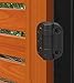 Safetech Hardware TopKlik Self Closing Gate Hinges | Self-Aligning Heavy Duty Spring Hinges | Adjustable Tension | Pool Safety Hinges | Any Square Post, Aluminum Gates | Swing Close 90bs SHG-90L Black