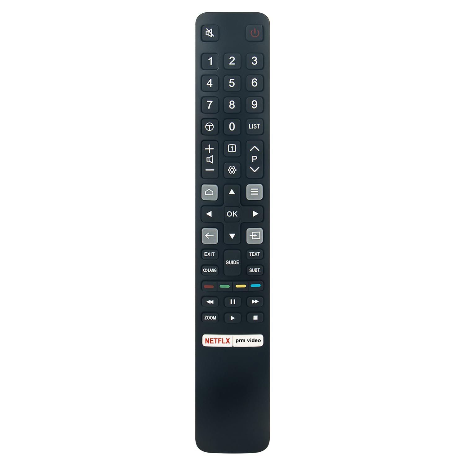 AULCMEET Replacement Remote Control RC802NU YUI1 Fit for TCL 4K TV 32ES570F 32S5200 32S5400A 32S5400AF 32S5400AFK 32S5400AK 32S6200 40S5200 40S5400A 40S6200 43C635 43P635 43P638 43P735 50C635