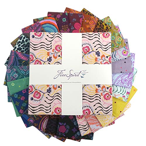 FreeSpirit Tambourine -42 pc 10in Charm Pack