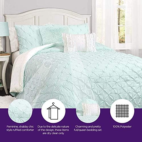 Queen size comforter set with matching pieces, featuring a value of $300.00 reduced to $98.64.