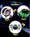 Livingly Light Children's Halloween Decorations Cute Hanging Paper Lanterns Black Purple White Kit, one set of 3 - Bat, Ghost, Spider(Small Size)