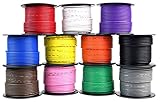 14 GA GAUGE 100 FT SPOOLS PRIMARY AUTO REMOTE POWER GROUND WIRE CABLE (11 ROLLS)