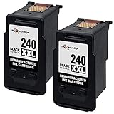 myCartridge 2 Pack Remanufactured Canon PG-240XXL Extra High Yield ink cartridge 5204B001 for use in PIXMA MG2120 MG2220 MG3120 Series Printer