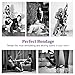 Feeke Restraints for Sex, 10 Pcs BDSM Toys Leather Bondage Sets Bed Restraint Kits Kinky Handcuffs for Bondageromance Sex Toys Restraining Straps Thigh Game Tie up for Couples Women Men