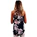 Inkach Women Sleeveless Flower Printed Tank Top Casual Blouse Vest T Shirt (S)