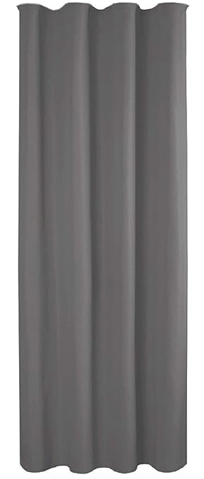 Bestlivings Blickdichte Dunkelgraue Gardine mit Kräuselband in 140x175 cm (BxL), in vielen Größen und Farben