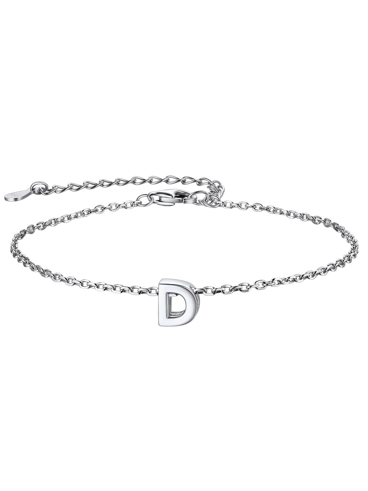 ChainsPro Anklet With Initial d Sterling Silver Anklets for Women Beach Ankle Bracelet