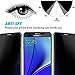 LITUO Galaxy Note 5 Privacy Anti-Spy Tempered Glass Full Screen Protector Ballistics 0.3mm 9H Hardness Anti Shatter Anti Scratch Fingerprint, Bubble Free Black as Mirror for Samsung Galaxy Note 5