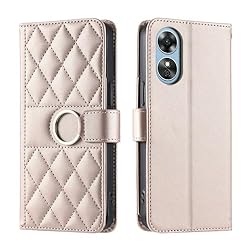 Lucyliy Compatible with Oppo A78 4G Case Flip PU