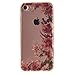UCLL iphone 7 Case ,Retro Rose Floral Pattern Case for Iphone7, iPhone 7 Shockproof Case with a Screen Protector