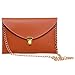 HDE Women's Envelope Clutch Purse Handbag (Brown)