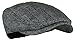 Wonderful Fashion Men's Herringbone Wool Tweed newsboy IVY Cabbie Driving Hat (One Size, Grey)