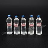 Odoria 1:12 Miniature 5PCS Mineral Water Bottles Dollhouse Kitchen Accessories