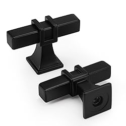 Lepatape 15 Pack Black Cabinet Knobs Black Knobs