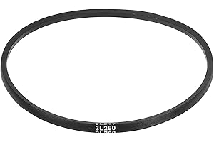 uxcell 3L260 Classic Wrapped Rubber V-Belt, 26"(660mm) Outside Circumference, 3L Profile V Belt 3/8" Width 7/32" Height