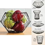 Flexible Wire Basket for Fruit Bread or Decorative Items