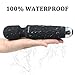 Cordless Wand Massager, Rechargeable Bullet Personal Waterproof Magic Mini Massager, 20x Multi Speeds Powerful Vibration for Body Therapeutic - Black