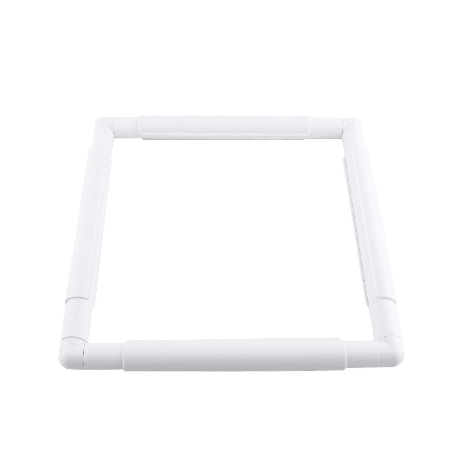 Q Snap Cross Stitch Frame, Rectangular Plastic Embroidery Hoop for Hand Stitching, Needlework, Silk Painting, Clip Frame System (28 x 28 cm)