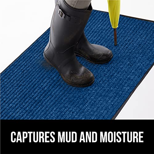 Gorilla Grip Heavy Duty Traffic Guard Doormat, 35x23, Durable Rubber Backing, Low Profile Indoor