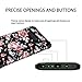AoCase Galaxy Note 8 Case,Plastic + Rubber Silicone Cute Floral Case Heavy Duty Protection Hybrid Sturdy High Impact Resistant Case for Samsung Galaxy Note 8 Rose Flower Black