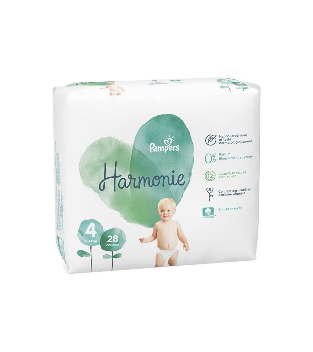 Pampers Harmonie 28 Diapers Size 4 (9-14kg)