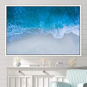 signwin Framed Canvas Wall Art Coastal Freedom Aerial...