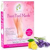 Foot Peel Exfoliating Mask - which Gently Removes Dead Skin - Peel Away Thick Calluses - Rough Heels - 2 Pair Exfoliating Booties for Smooth Feet Fits All size for men and women