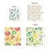 RUIMAICAN Beeswax Wrap, Reusable Beeswax Food Wraps, Sustainable Durable Food Storage,Cover for Fruits & Vegetables and Bowls to Keep Fresh,Pack of 4,1 Small,1 Medium,2 Large