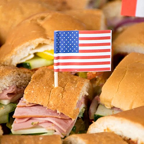 image for Paper_Party_Trayz Paper Food Trays, 2 lb USA Flag Take Out Food Boat B