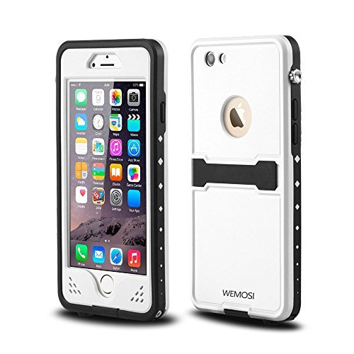 Generic Waterproof Shockproof Protection Cover Case Impact Resistant with Viewing Kickstand for iPhone 6 6s 4.7 White