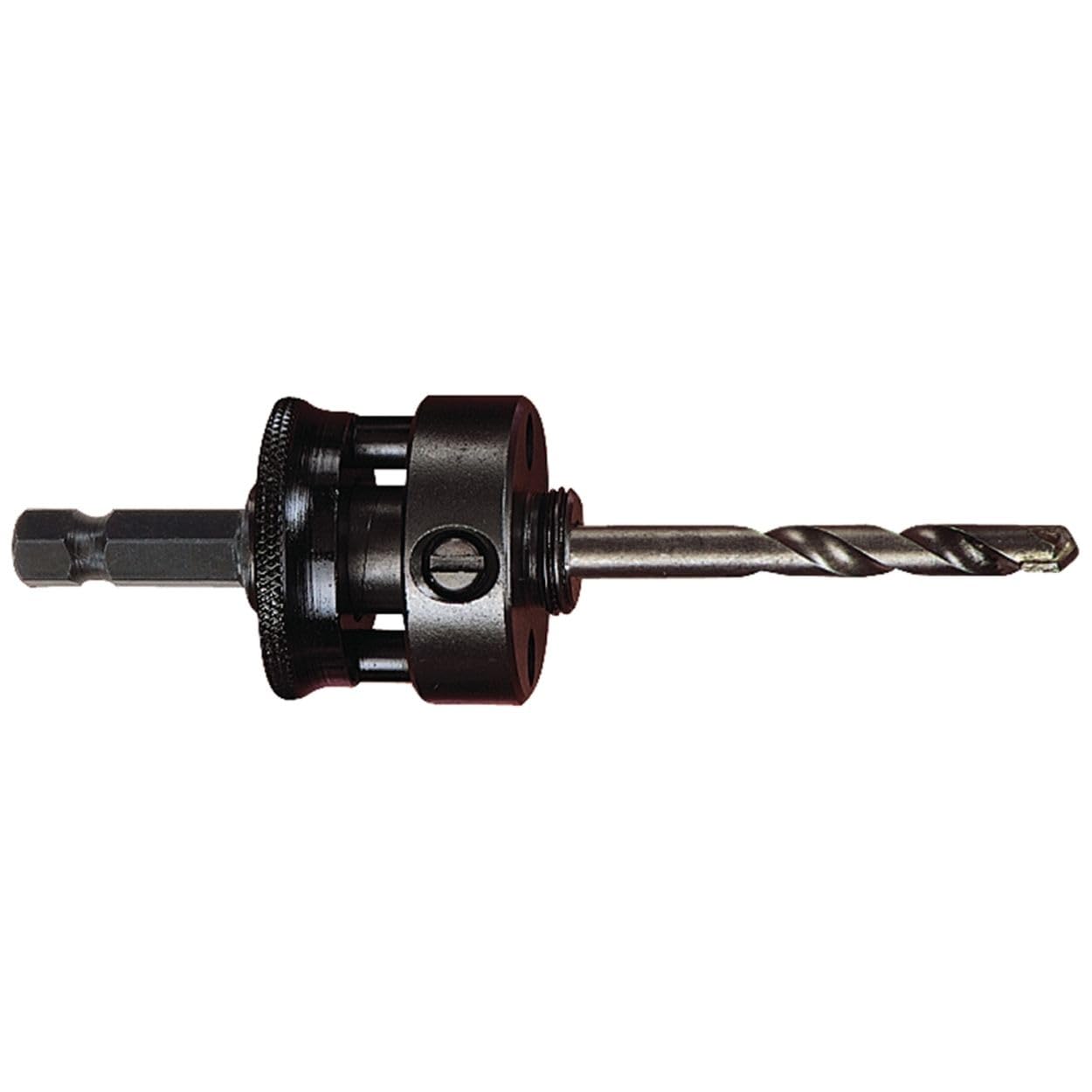 Starrett XA10 Hole Saws Arbor - 8.75mm Hex Shank Quick Hitch Arbor for 32-210mm Holesaws with Carbide Tipped Pilot Drill Bit - Quick Change Mandrel