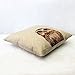 Crazy Cart Little Owl Cotton Linen Art Decorative Pillow Covers 1818