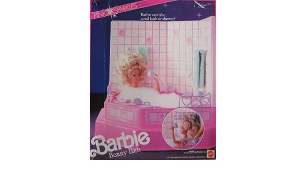 Amazon Com Barbie Pink Sparkles Beauty Bath Shower Bathtub
