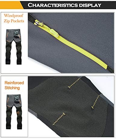 Black waterproof fleece-lined winter pants with zipper pockets, priced at $37.98.
