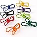 Adecco LLC Pack of 30 PCS Multi-Purpose Clothesline Utility Clips, Steel Wire Clips,Assorted Colors