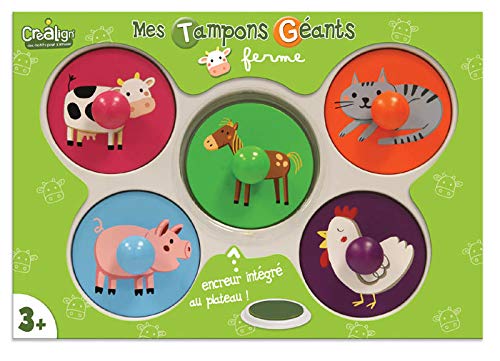 CREA 'Stamp Set Farm Animals for Little Hands (6 Pieces)