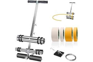 Calcy Ssay Line Striping Machine, with Drawing Circle Kit, Parking Lot Striping Machine for Driveway, Asphalt Or Concrete, Ba