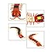 Giveme5 Infrared RC Centipede, Remote Control USB Infrared RC Centipede Tricky Simulation Scary Fake Centipede Toy Halloween Ornaments Props for Kids and Adults