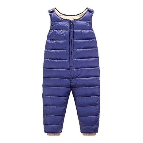 SEEU Kinder Winter Overall mit Daunen