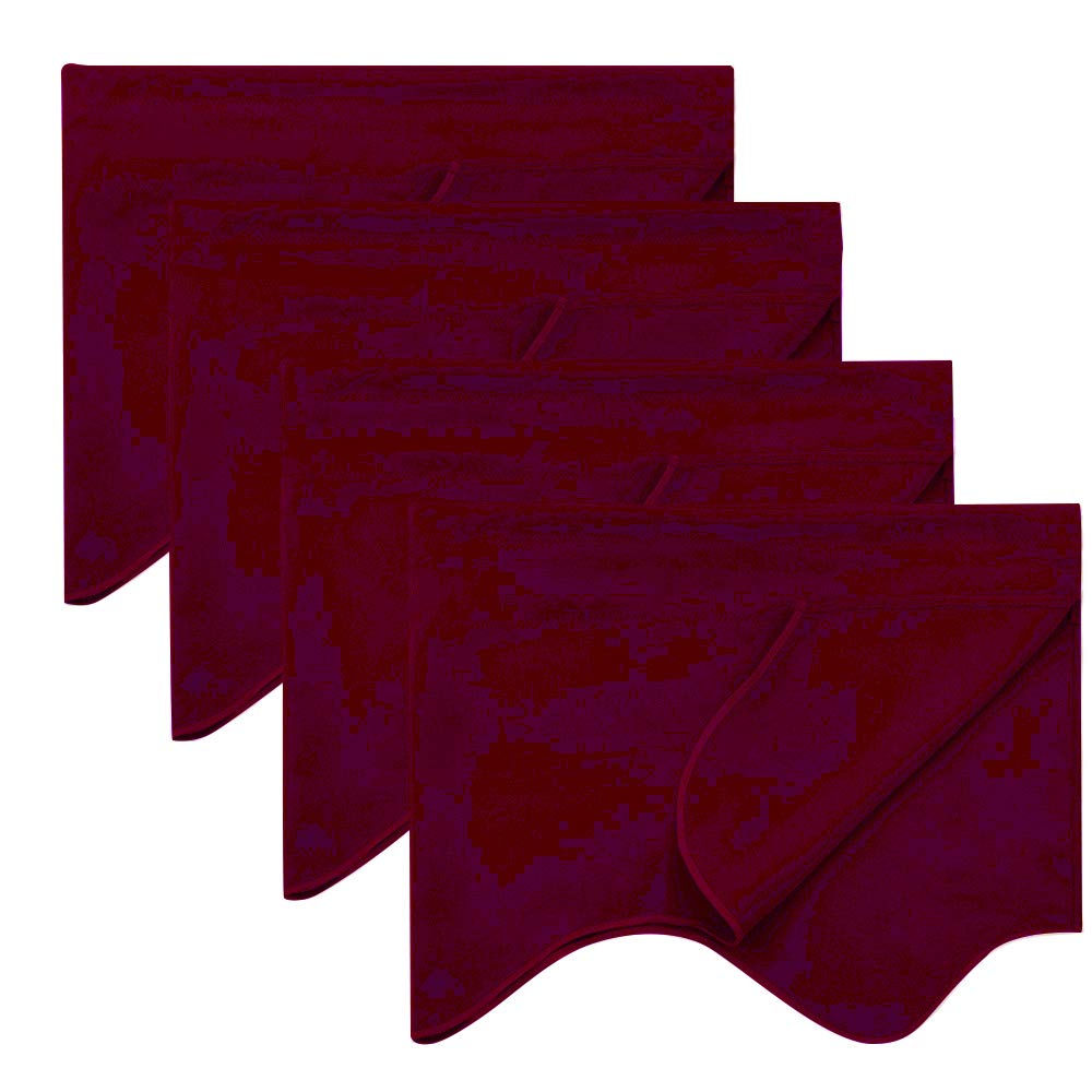 Best kitchen curtains and valances burgundy set
