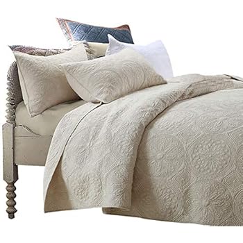 Amazon.com: Palm Leaf Patchwork Cotton Bedspread Quilt