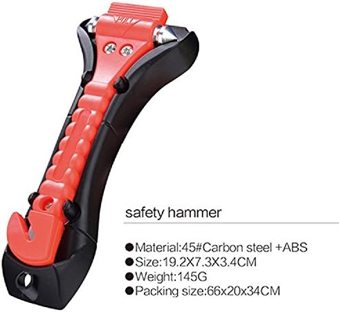 Car Emergency Safety Hammer Seat Belt 2 in 1 Escape Tool Glass Window Breaker